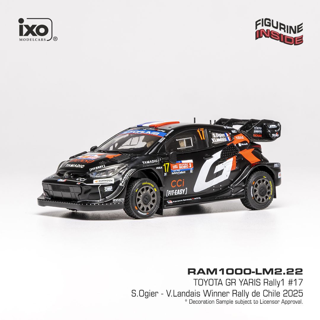 1:43 Ixo - Toyota GR Yaris Rally1 #17 Rally Chile 2025 S. Ogier - V. Landais