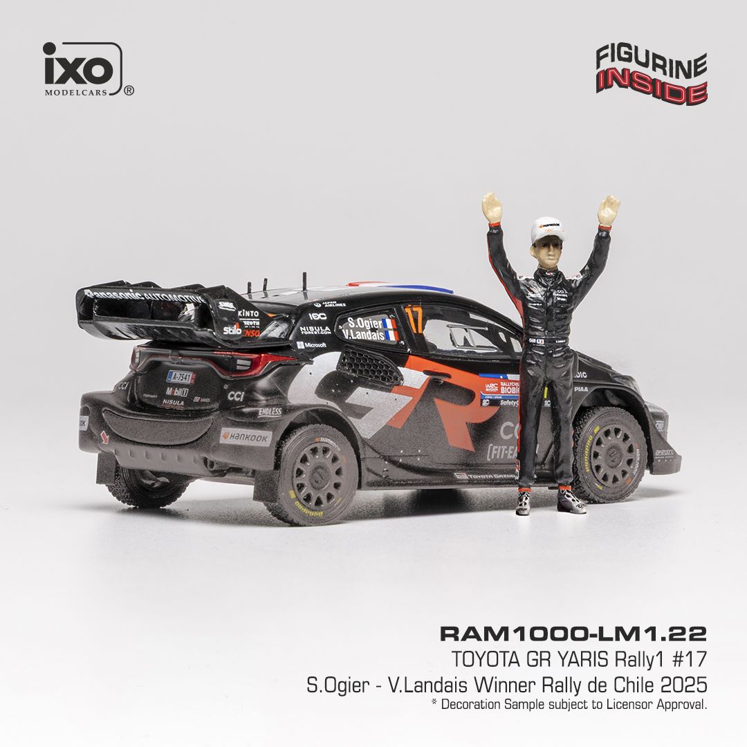 1:43 Ixo - Toyota GR Yaris Rally1 #17 Rally Chile 2025 S. Ogier - V. Landais