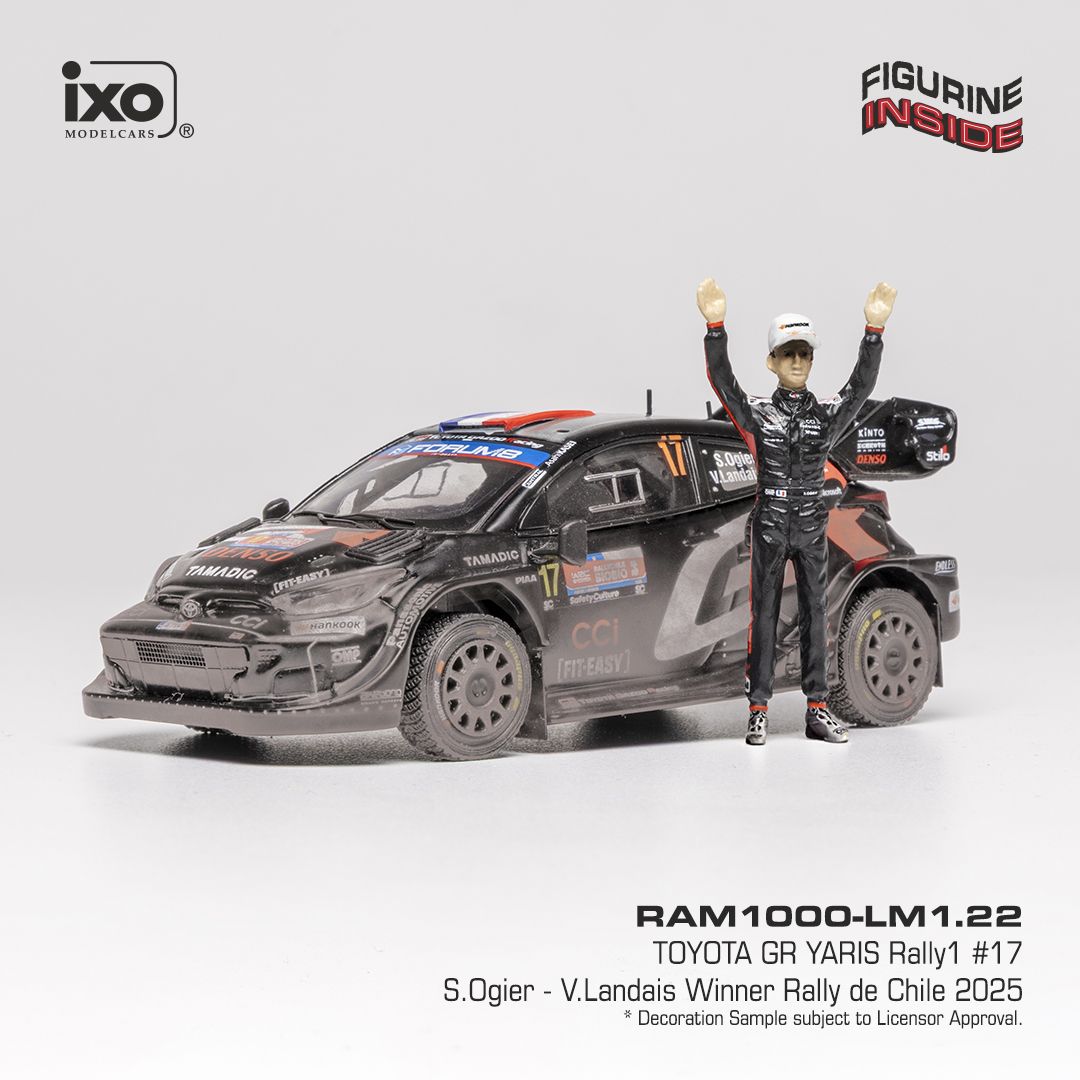 1:43 Ixo - Toyota GR Yaris Rally1 #17 Rally Chile 2025 S. Ogier - V. Landais