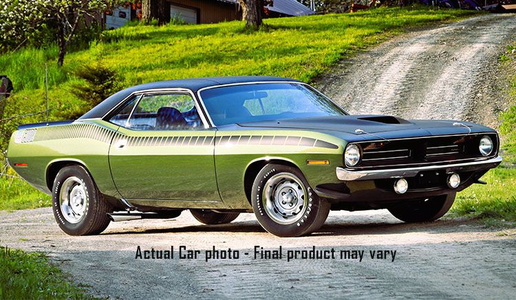 1:18 ACME - 1970 Plymouth AAR Cuda Ivy Green Vinyl Top