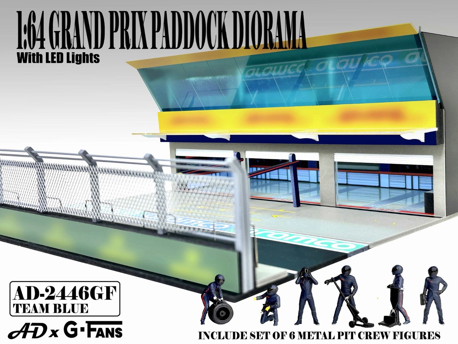 1:64 American Diorama - Grand Prix Paddock Diorama *Team Black*