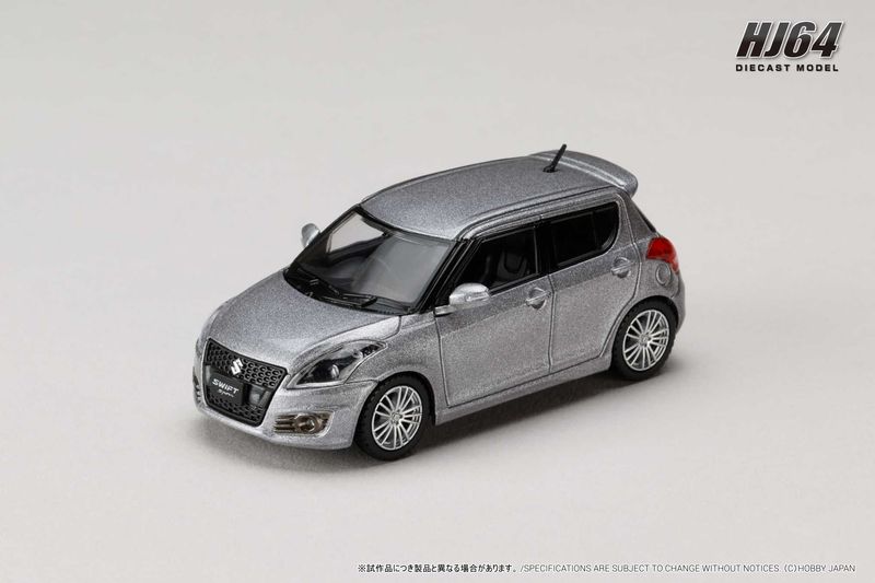 1:64 Hobby Japan - Suzuki Swift Sport (ZC32S), premium silver metallic