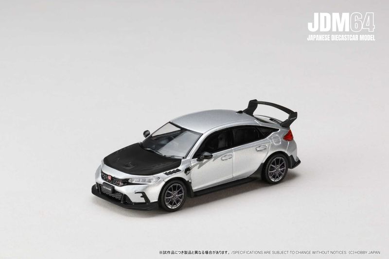 1:64 Hobby Japan - 2024 Honda Civic Type R (FL5) Mugen Groep B, matte silver