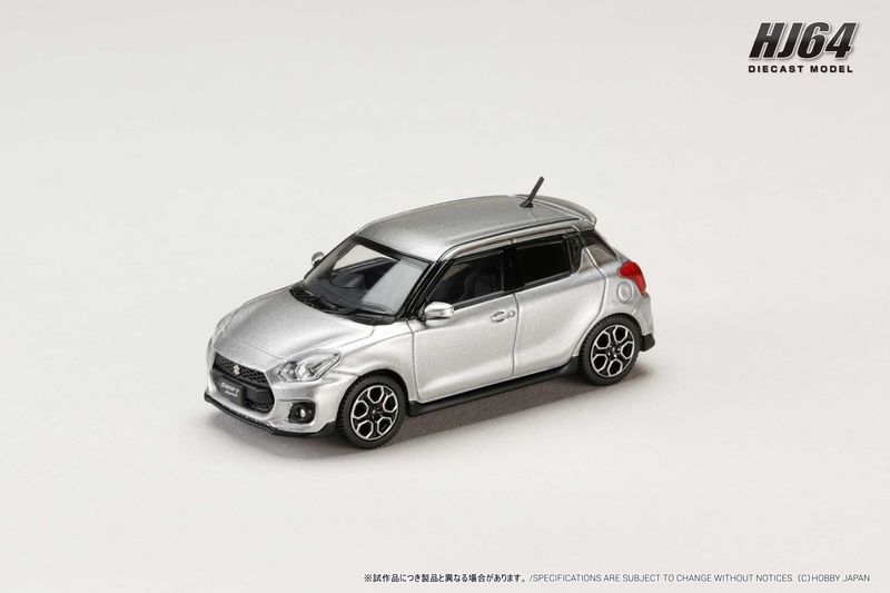 1:64 Hobby Japan - Suzuki Swift Sport (ZC33S), premium silver metallic (znc)