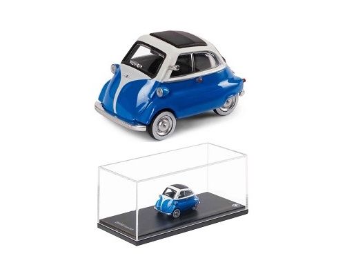 1:64 BMW Dealer Modell - 1960 BMW Isetta Closed Roof - Blue White