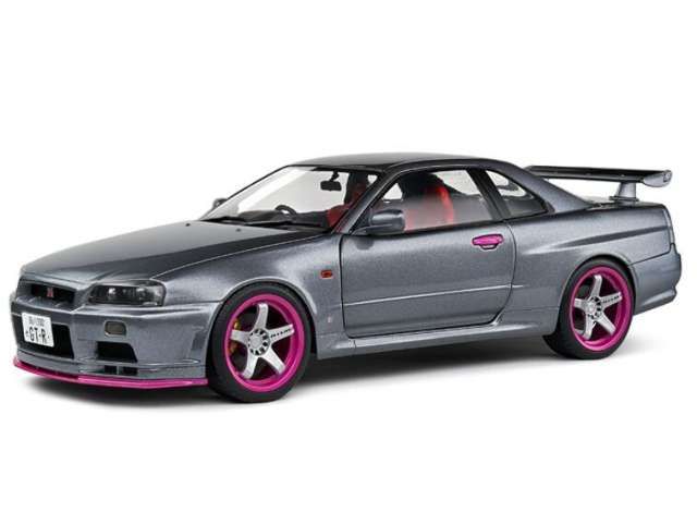 1:18 Solido - 1999 Nissan Skyline GT-R (R34), grey 1:18 Solido - 1999 Nissan Skyline GT-R (R34), grey