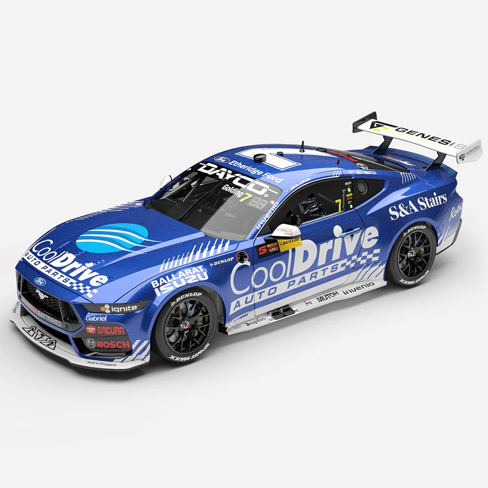 1:18 Authentic Collectables - CoolDrive Racing #7 Ford Mustang GT - 2026 Dunlop Sydney 500 Race 1 Pole Position - Driver: James Golding (First Pole / Podium With BRT)