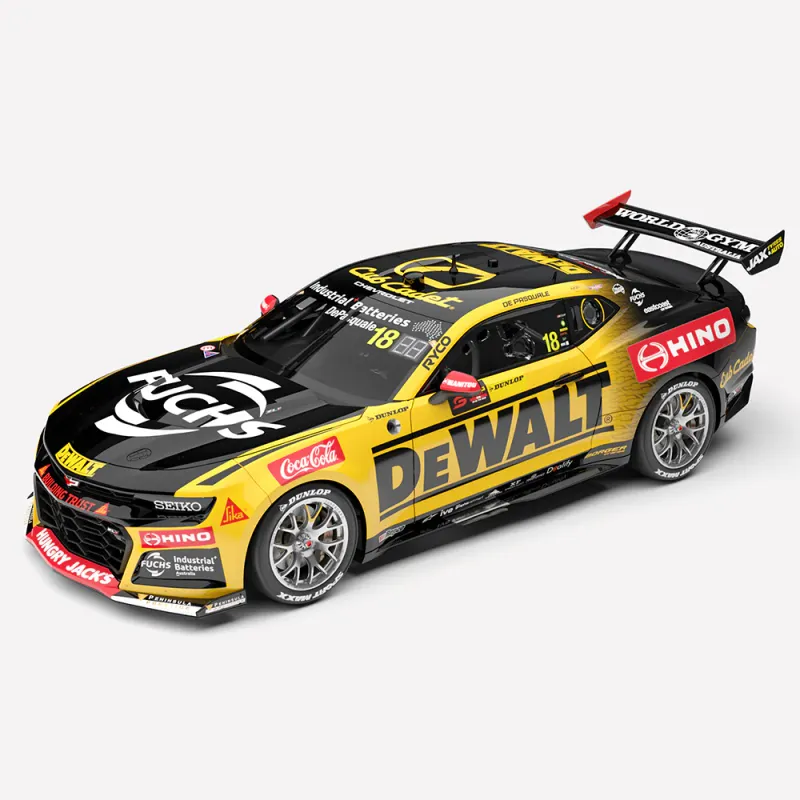 1:18 Authentic Collectables - DEWALT Racing #18 Chevrolet Camaro ZL1 - 2026 Dunlop Sydney 500 Race 2 Winner - Driver: Anton De Pasquale (First GM Homologation Team Win)