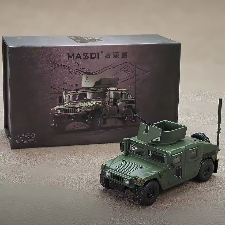 1:64 Massdi Diecast - Hummer M1151 Enhanced Armament Carrier, army green