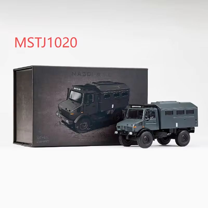 1:64 Massdi Diecast - Mercedes Unimog U1300L Off road RV, Grey