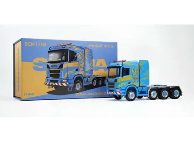 1:64 Massdi Diecast - Scania, blue/orange