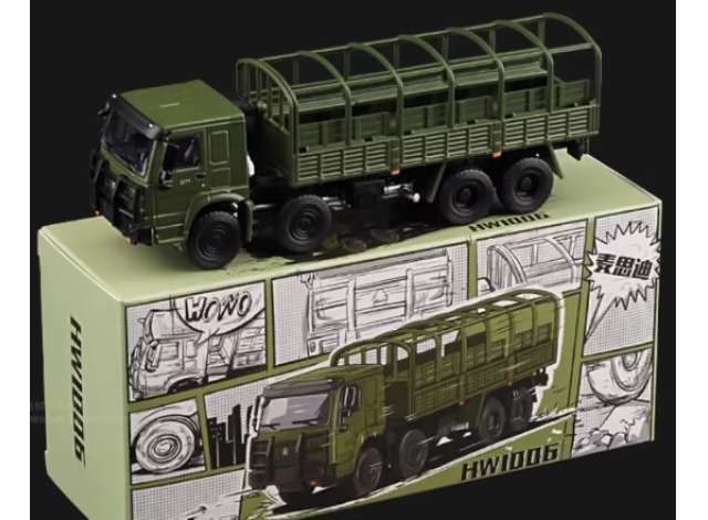 1:64 Massdi Diecast - HOWO, army green