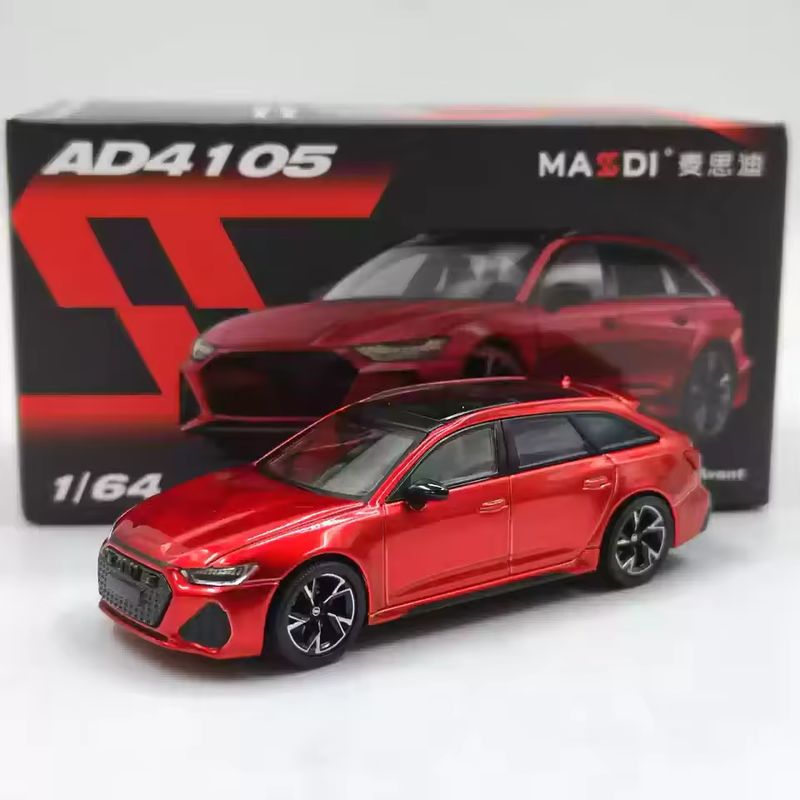 1:64 Massdi Diecast - Audi RS6 Avant, red