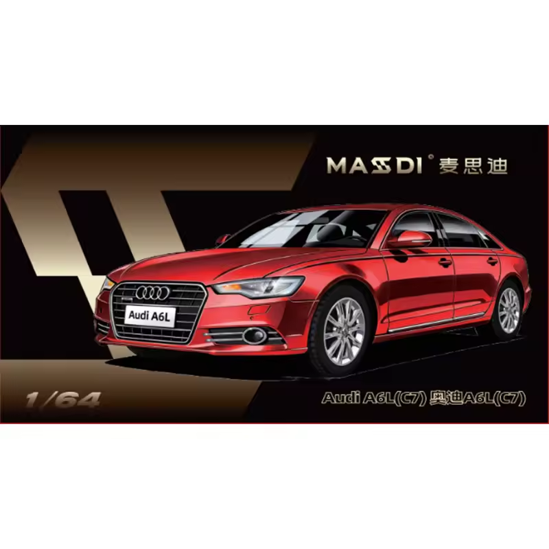 1:64 Massdi Diecast - Audi A6L (C7), red