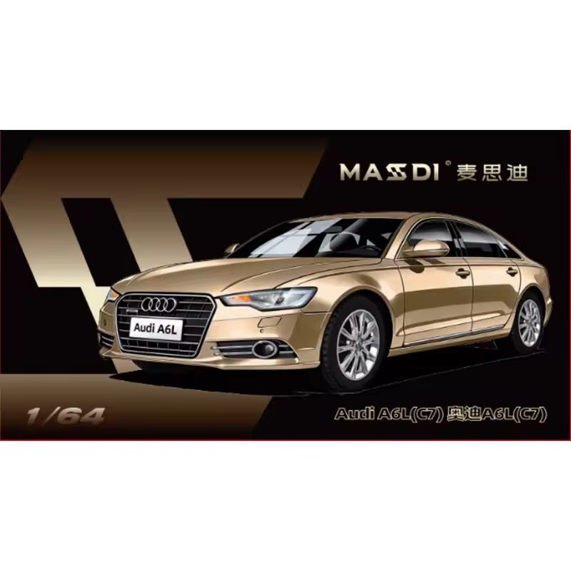 1:64 Massdi Diecast - Audi A6L (C7), gold