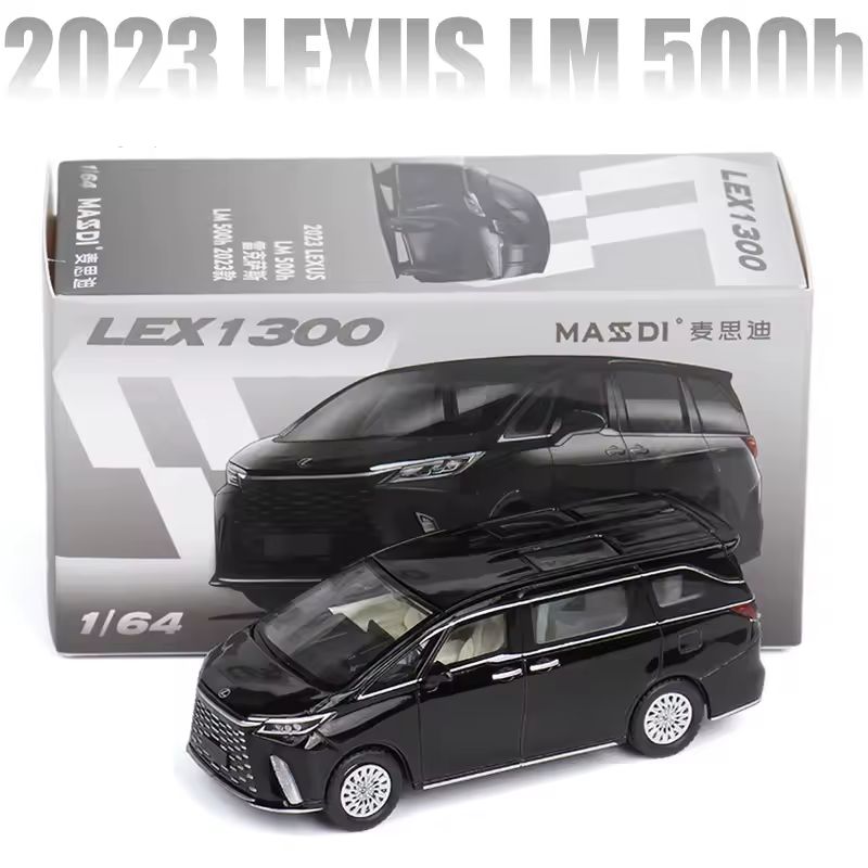 1:64 Massdi Diecast - 2023 Lexus LM 500h, black