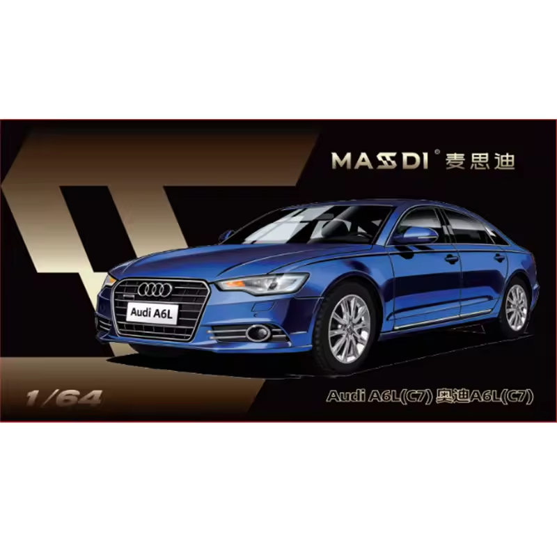 1:64 Massdi Diecast - Audi A6L (C7), blue