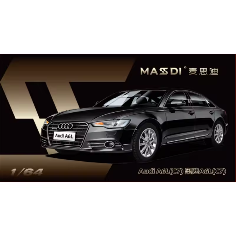 1:64 Massdi Diecast - Audi A6L (C7), black