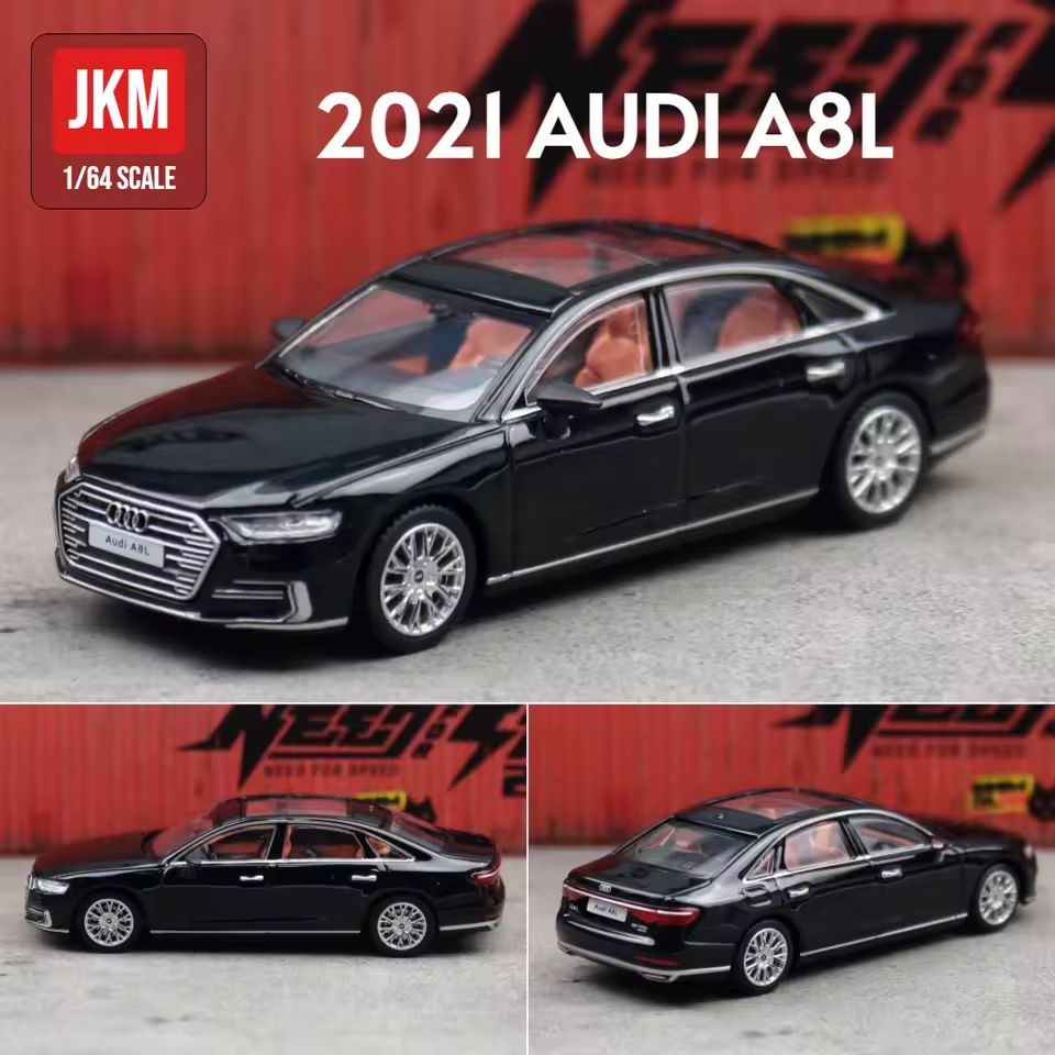 1:64 Massdi Diecast - 2021 Audi A8L, black