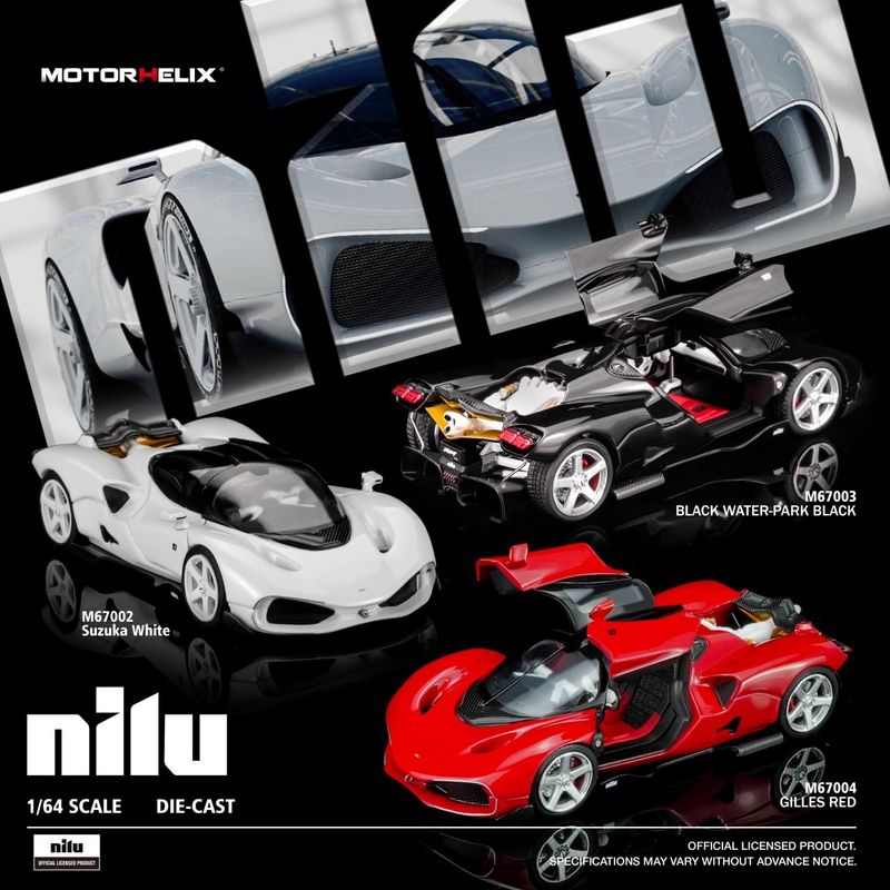 1:64 Motorhelix - Nilu, suzuka white 1:64 Motorhelix - Nilu, suzuka white