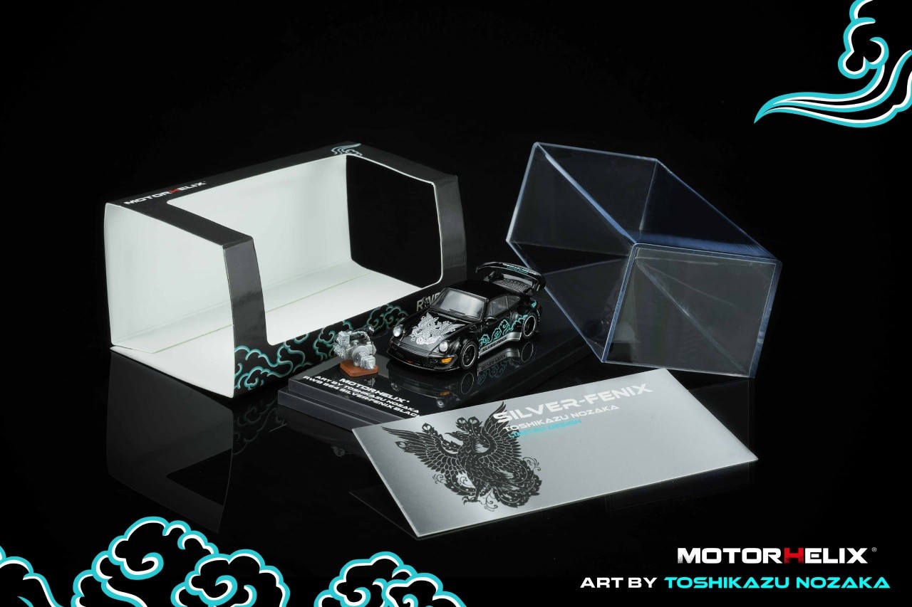 1:64 Motorhelix - RWB 964 *SILVER-FENIX* Art By Toshikazu Nozaka