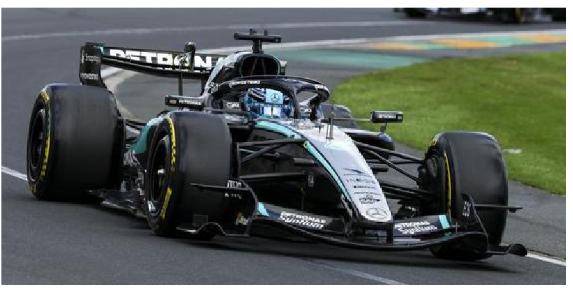 1:64 Spark - Mercedes AMG PETRONAS Formula One Team W17 #63 Australian GP Winner 2026 G. Russell