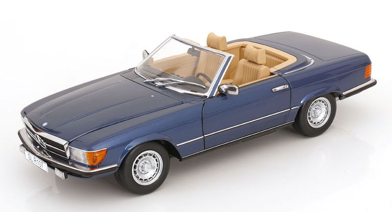 1:12 KK Scale - Mercedes 450 SL R107 EU-Version mit abnehmbarem Softtop 1985 blaumteallic 1:12 KK Scale - Mercedes 450 SL R107 EU-Version mit abnehmbarem Softtop 1985 blaumteallic