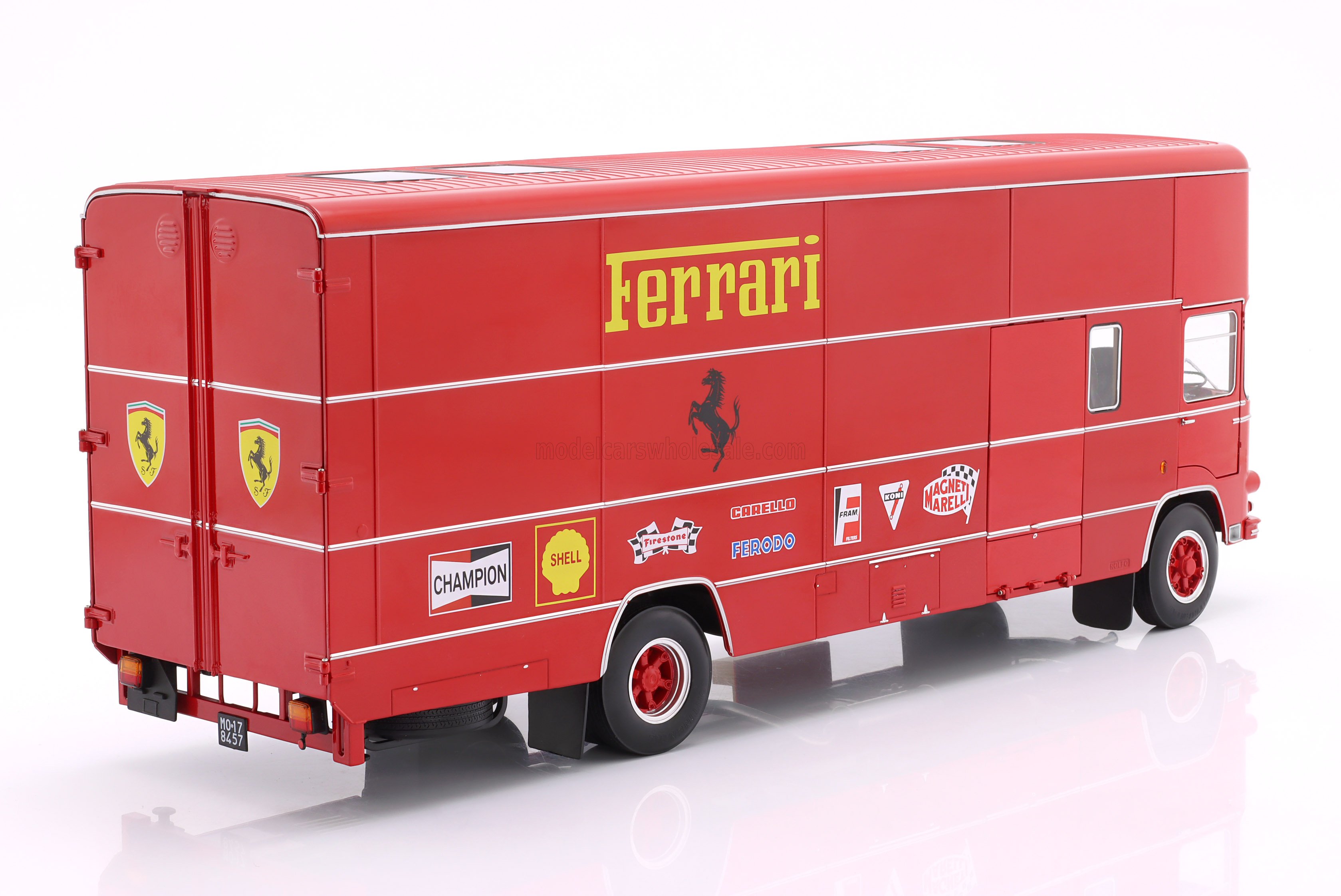 1:18 Werk83 - OM Fiat 150 Rolfo Scuderia Ferrari Race Car Transporter of the 70s 24h LeMans Version