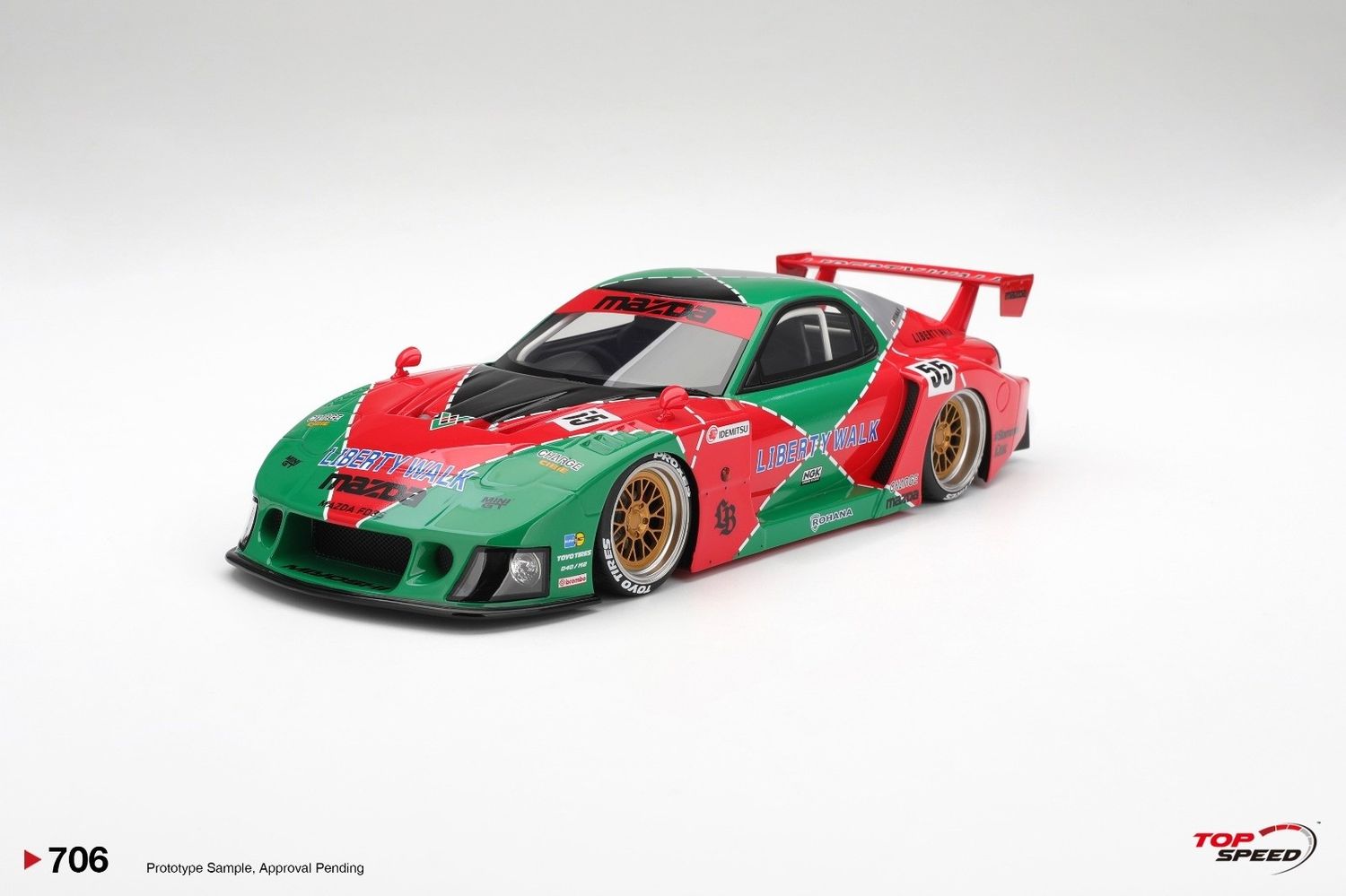 1:18 TSM - 2024 Mazda RX-7 (FD) LB-Super Silhouette 787