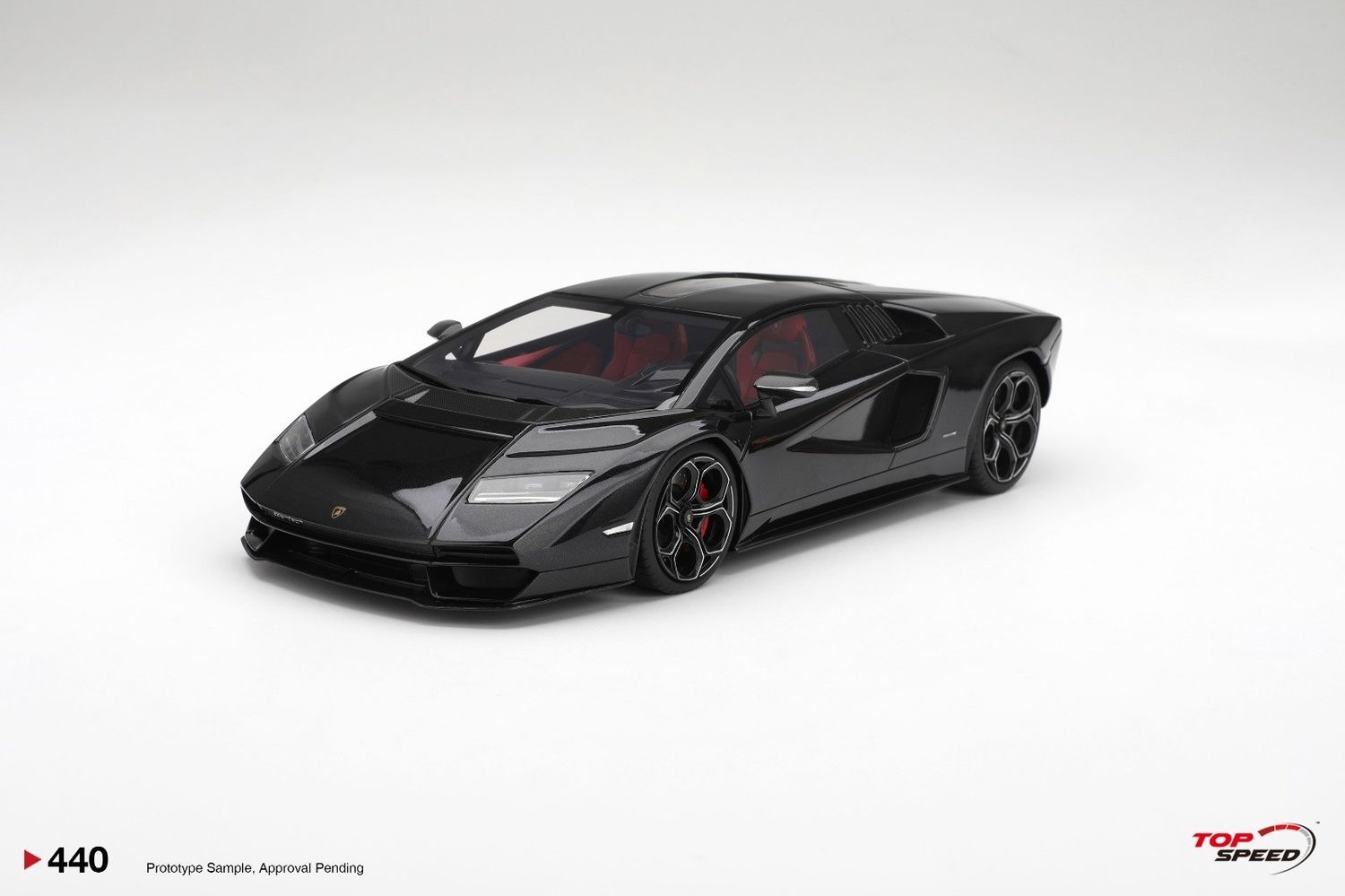 1:18 TSM - 2023 Lamborghini Countach LPI 800-4, Nero Maia