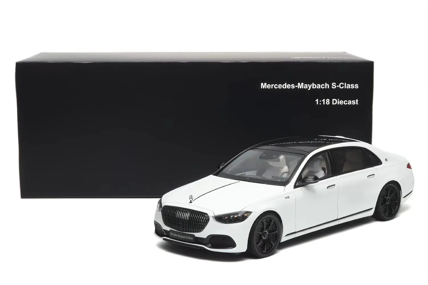 1:18 Almost Real - 2023 Mercedes Benz S Class S600 V12 Biturbo Maybach White
