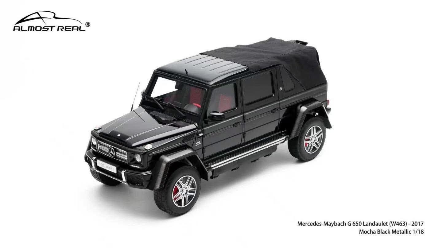 1:18 Almost Real - 2017 Mercedes Benz G Class G650 AMG (W463) Landaulet Maybach Semiconvertible Black