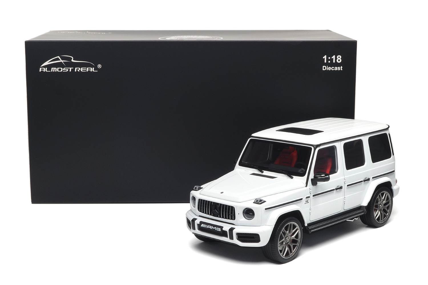 1:18 Almost Real - 2022 Mercedes Benz G Class G63 AMG (W463) V8 Biturbo Edition 55 White