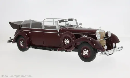 1:18 MCG - Mercedes 770 (W150) Cabriolet, dunkelrot/schwarz, 1938
