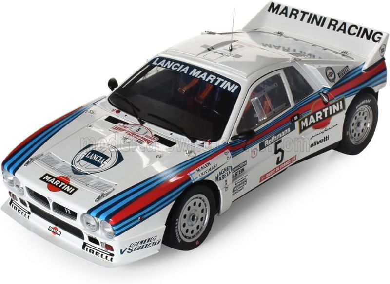 1:8 Ixo - Lancia 037 Team Martini Racing #5 Winner Rally Tour de Corse 1984 M. Alén - I. Kivimäki