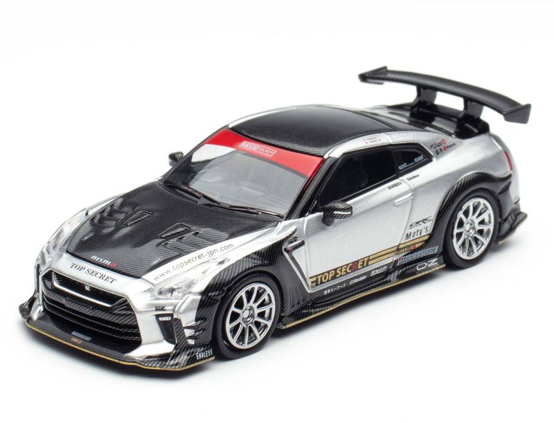 1:64 Inno64 - 2025 Top Secret GT-R R35 Tokyo Auto Salon Hong Kong 2025, grey 1:64 Inno64 - 2025 Top Secret GT-R R35 Tokyo Auto Salon Hong Kong 2025, grey
