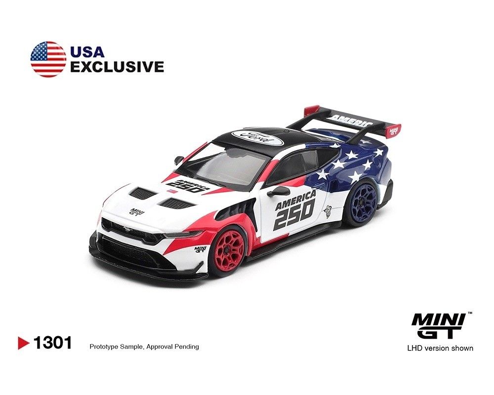1:64 Mini GT - 2026 Ford Mustang GTD *America 250* USA Exclusive