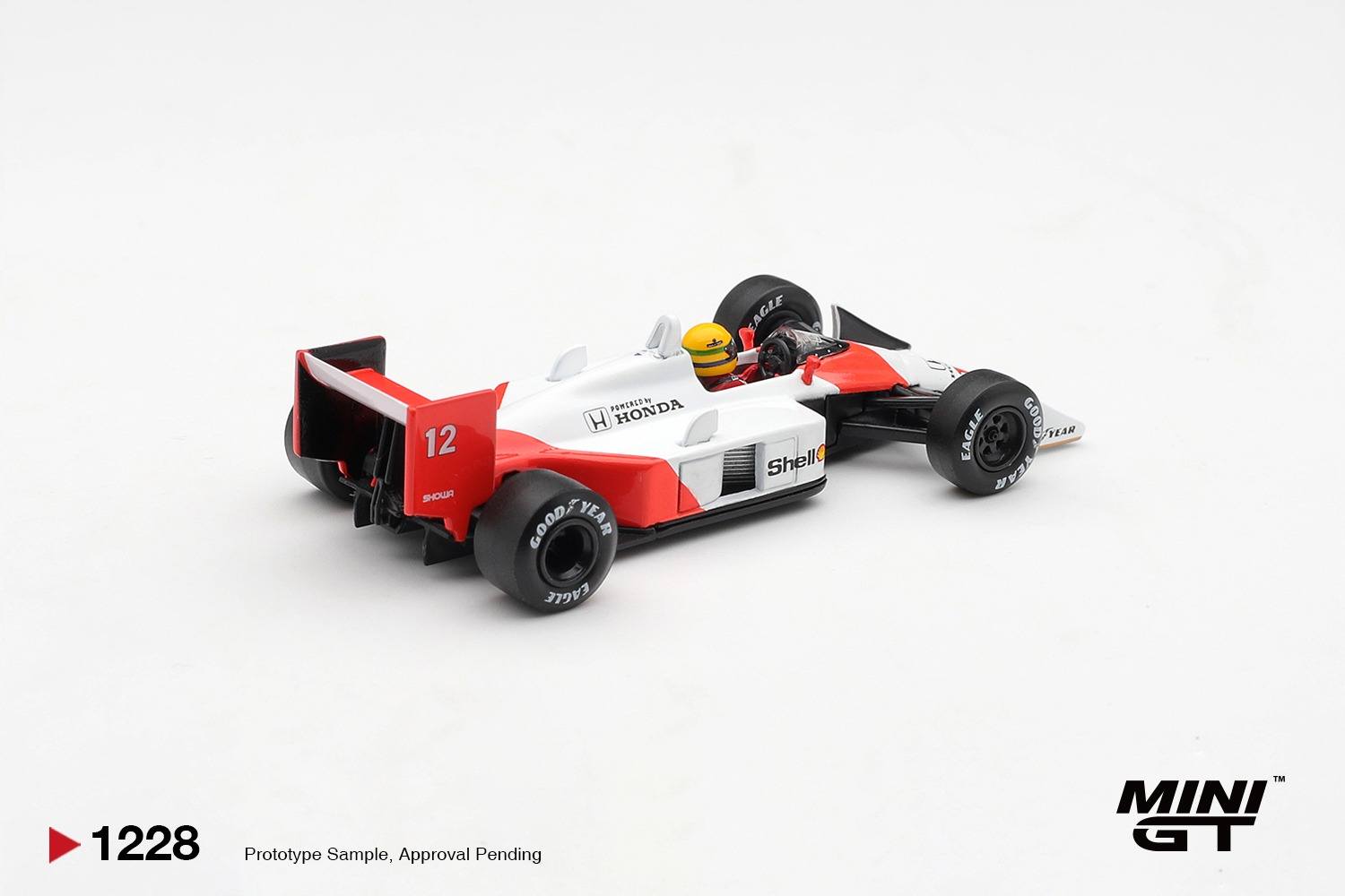 1:64 Mini GT - 1988 McLaren MP4/4 #12 Ayrton Senna Canadian Grand Prix Winner *Blister packaging*