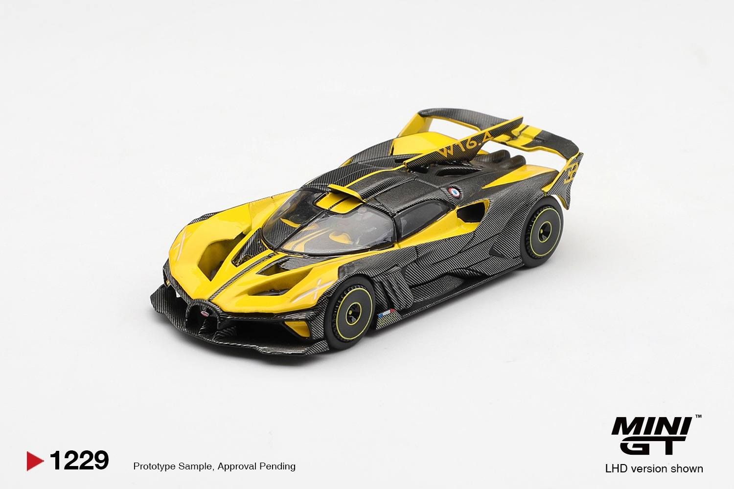 1:64 Mini GT - 2020 Bugatti Bolide, yellow