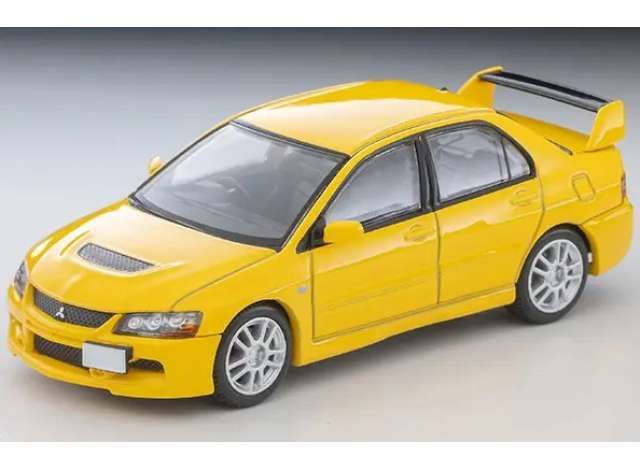1:64 Tomica Limited Vintage - 2005 Mitsubishi Lancer Evolution IX GSR, yellow 1:64 Tomica Limited Vintage - 2005 Mitsubishi Lancer Evolution IX GSR, yellow