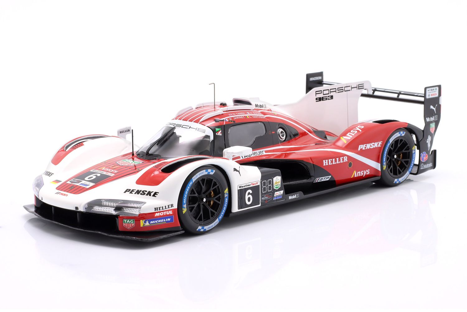 1:18 Ixo - Porsche 963 9RD 4.6L Turbo V8 Team Porsche Penske Motorsport #6 4th 24h Daytona 2024 K. Estre – L. Vanthoor – M. Jaminet – N. Tandy.