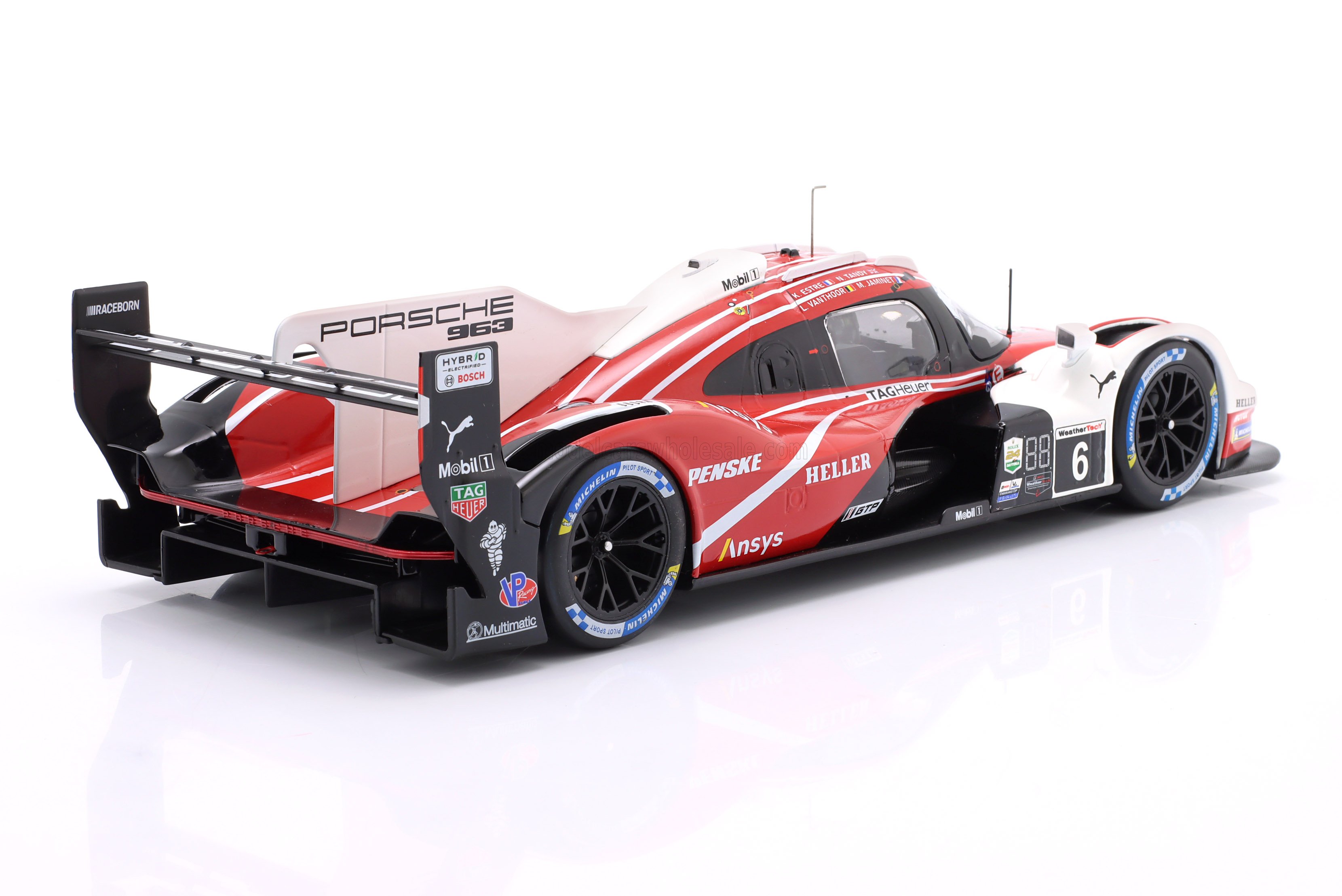 1:18 Ixo - Porsche 963 9RD 4.6L Turbo V8 Team Porsche Penske Motorsport #6 4th 24h Daytona 2024 K. Estre – L. Vanthoor – M. Jaminet – N. Tandy.
