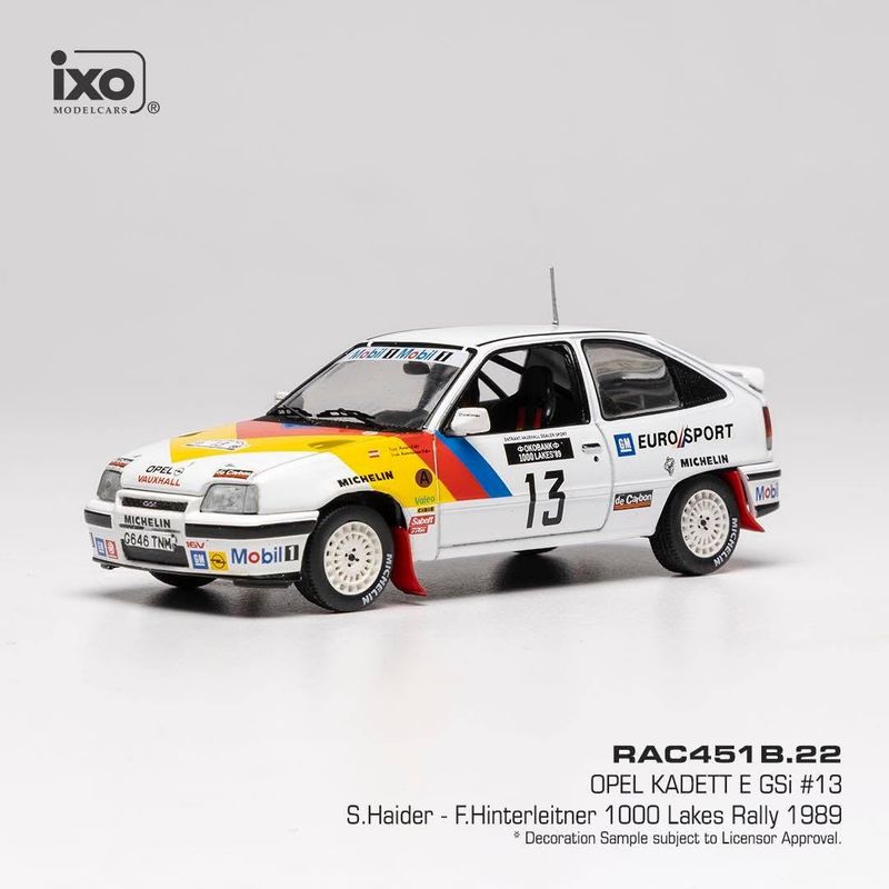 1:43 Ixo - Opel Kadett E GSI - 1000 Lakes Rally 1989 #13 - S. Haider - F. Hinterleitner