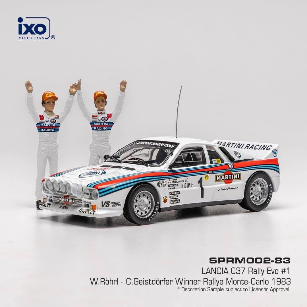 1:43 Ixo - Lancia 037 Rally Evo - Rally Monte Carlo 1983 #1 - W. Röhrl - C. Geistdörfer 1:43 Ixo - Lancia 037 Rally Evo - Rally Monte Carlo 1983 #1 - W. Röhrl - C. Geistdörfer