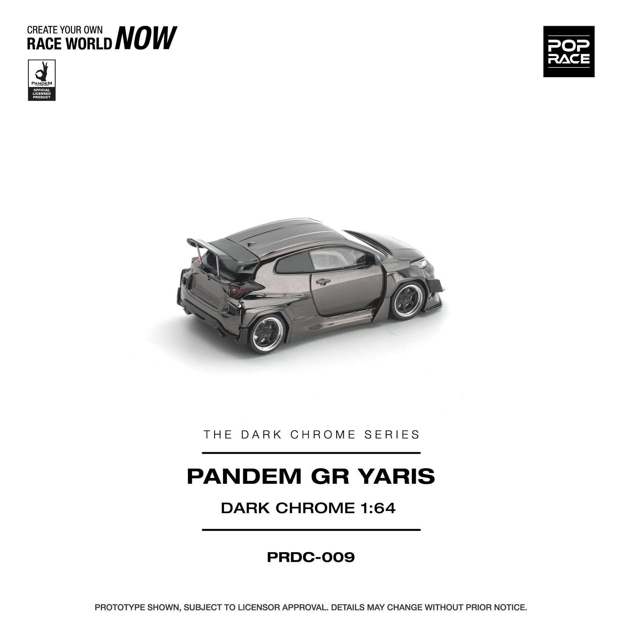 1:64 Pop Race Limited - Pandem GR Yaris *The Dark Chrome Series*