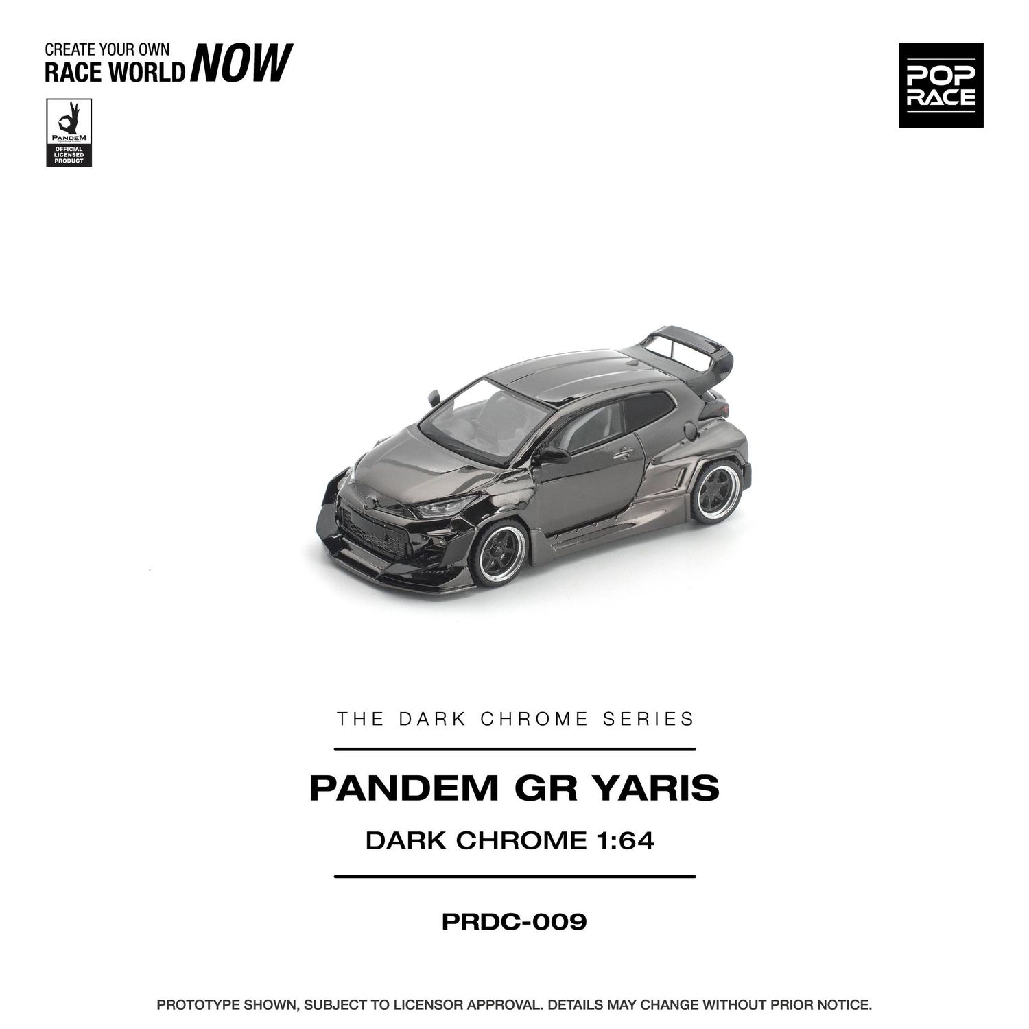 1:64 Pop Race Limited - Pandem GR Yaris *The Dark Chrome Series*