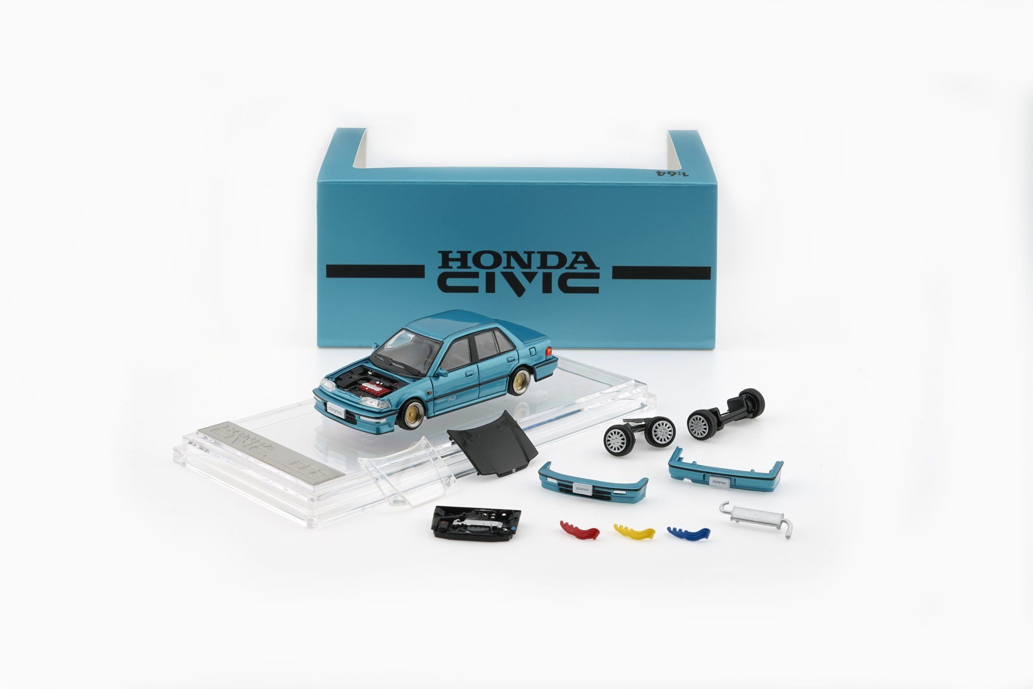 1:64 BM Creations - 1991 Honda Civic EF2 (LHD), Custom blue
