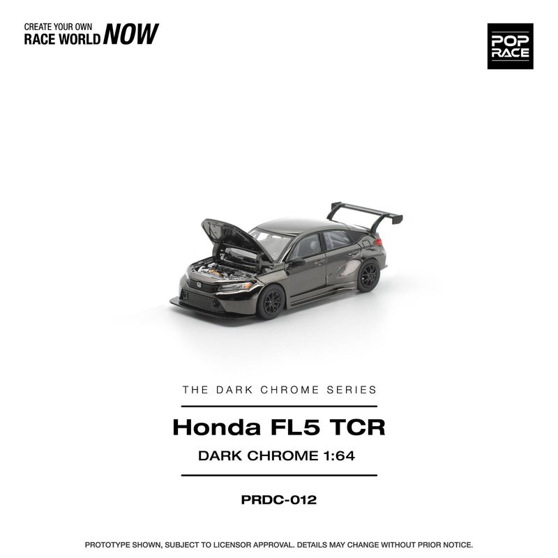 1:64 Pop Race Limited - Honda Civic FL5 TCR *The Dark Chrome Series* 1:64 Pop Race Limited - Honda Civic FL5 TCR *The Dark Chrome Series*