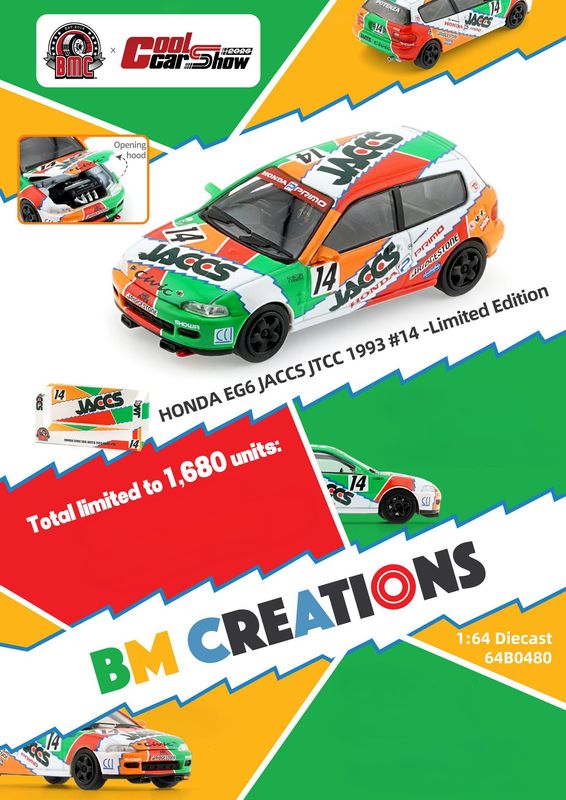 1:64 BM Creations - Honda EG6 *JACCS* 1:64 BM Creations - Honda EG6 *JACCS*