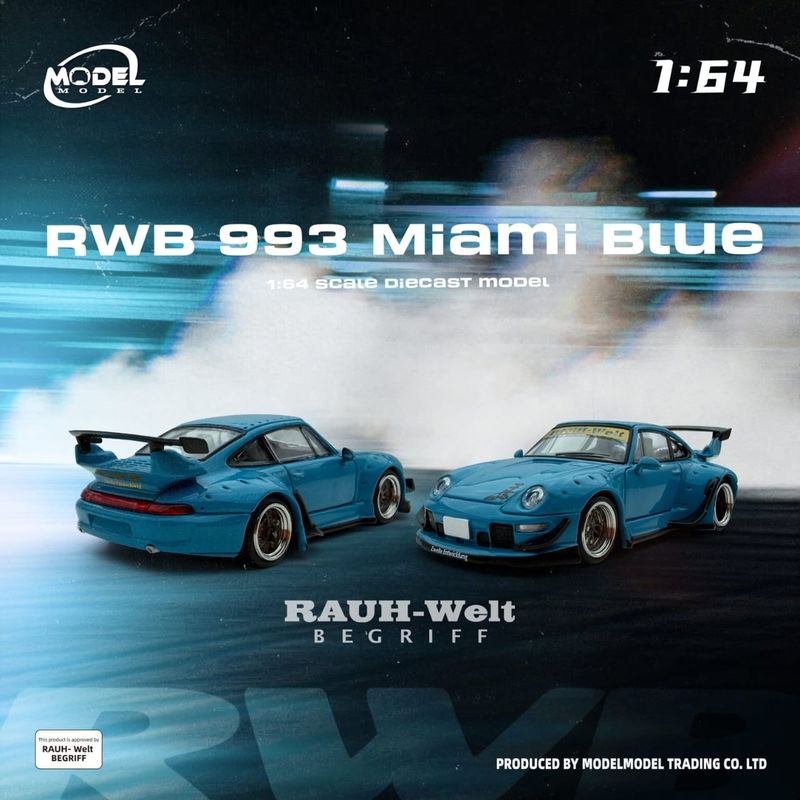 1:64 ModelModel - RWB 930, Miami blue 1:64 ModelModel - RWB 930, Miami blue